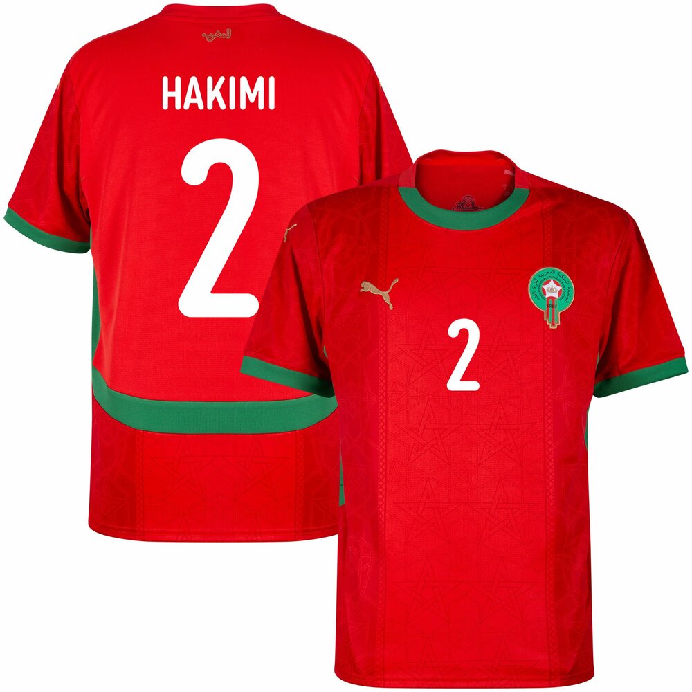Morocco Men's Hakimi 2 Home Jersey 2024 2025